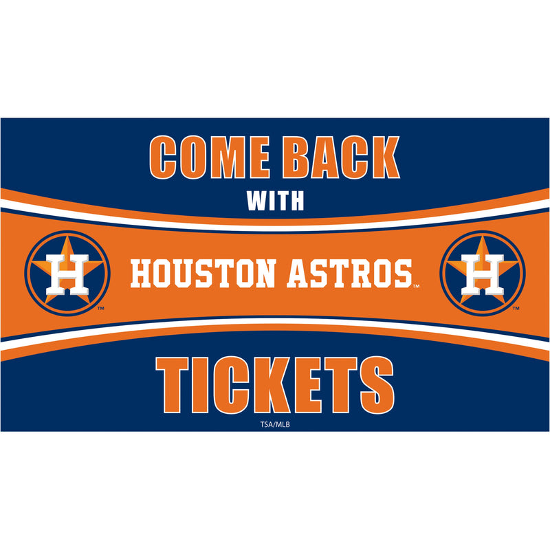 Houston Astros Come Back with Tickets PVC Trapper Mat, 28" x 16"