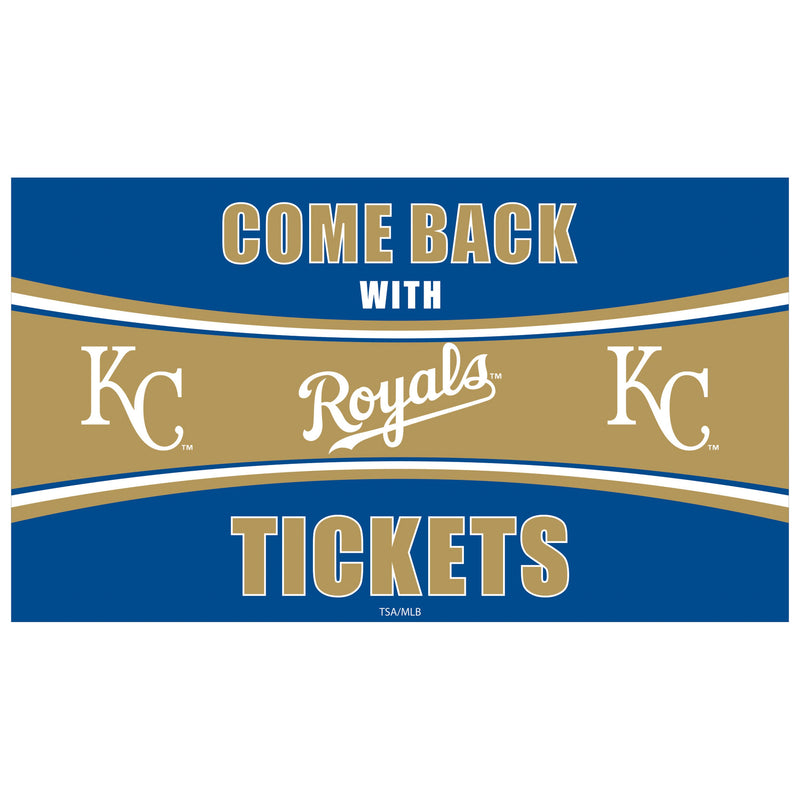 Kansas City Royals Come Back with Tickets PVC Trapper Mat, 28" x 16"