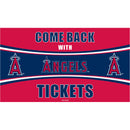 Los Angeles Angels Come Back with Tickets PVC Trapper Mat, 28" x 16"