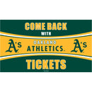 Oakland A's Come Back with Tickets PVC Trapper Mat, 28" x 16"