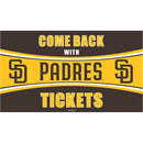 San Diego Padres Come Back with Tickets PVC Trapper Mat, 28" x 16"