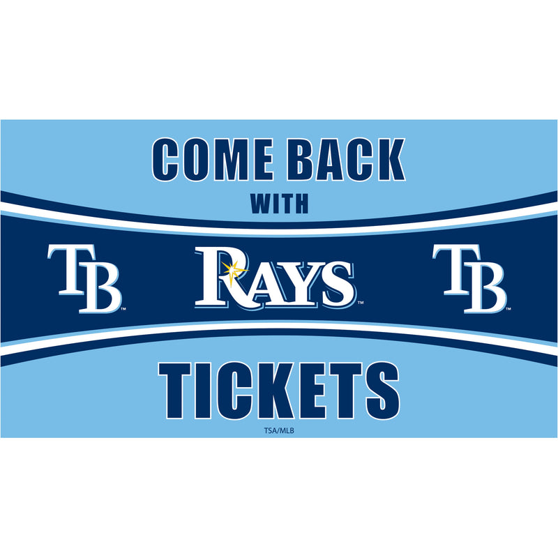 Tampa Bay Rays Come Back with Tickets PVC Trapper Mat, 28" x 16"