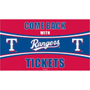 Texas Rangers Come Back with Tickets PVC Trapper Mat, 28" x 16"