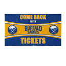 28" x 16" PVC Trapper Mat, Come Back with Tickets, Buffalo Sabres