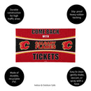 28" x 16" PVC Trapper Mat, Come Back with Tickets, Calgary Flames