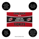 28" x 16" PVC Trapper Mat, Come Back with Tickets, Carolina Hurricanes