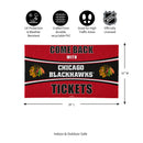 28" x 16" PVC Trapper Mat, Come Back with Tickets, Chicago Blackhawks