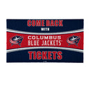 28" x 16" PVC Trapper Mat, Come Back with Tickets, Columbus Blue Jackets