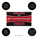 28" x 16" PVC Trapper Mat, Come Back with Tickets, Detroit Red Wings
