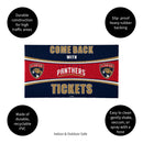 28" x 16" PVC Trapper Mat, Come Back with Tickets, Florida Panthers