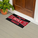 28" x 16" PVC Trapper Mat, Come Back with Tickets, New Jersey Devils