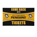 28" x 16" PVC Trapper Mat, Come Back with Tickets, Pittsburgh Penguins