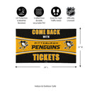 28" x 16" PVC Trapper Mat, Come Back with Tickets, Pittsburgh Penguins