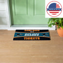 28" x 16" PVC Trapper Mat, Come Back with Tickets, San Jose Sharks