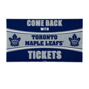 28" x 16" PVC Trapper Mat, Come Back with Tickets, Toronto Maple Leafs