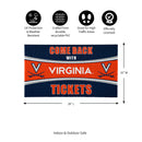 28" x 16" PVC Trapper Mat, Come Back with Tickets, University of Virginia
