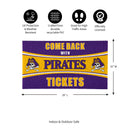 28" x 16" PVC Trapper Mat, Come Back with Tickets, East Carolina University
