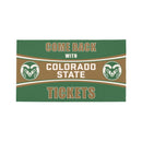 28" x 16" PVC Trapper Mat, Come Back with Tickets, Colorado State University