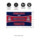 28" x 16" PVC Trapper Mat, Come Back with Tickets, University of Arizona