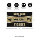 28" x 16" PVC Trapper Mat, Come Back with Tickets, Wake Forest