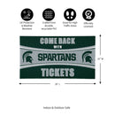 28" x 16" PVC Trapper Mat, Come Back with Tickets, Michigan State University