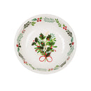 Evergreen Home Accents,13.75" Melamine Serving Bowl, Holiday Greenhouse,13.75x13.75x2.8 Inches