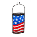 14.8" Solar Lantern, Stripe, Patriotic Flag