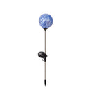 Seaside Retreat Garden Stake, Solar Art Glass Stone, 20.5"H, Asst of 3, CDU