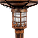 Solar Plastic Bird Bath, Bird on Branch Gold Finish