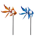 38"H Solar Fish Staked Wind Spinner, 2 Asst.,2sp6604