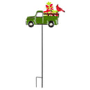 35.25"H Solar Twinkling Light Metal Truck Garden Stake, 2 ASST, 12 PC CDU