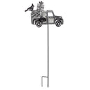 35.25"H Solar Twinkling Light Metal Truck Garden Stake, 2 ASST, 12 PC CDU