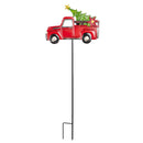 35.25"H Solar Twinkling Light Metal Truck Garden Stake, 2 ASST, 12 PC CDU