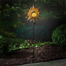 Cottage Garden Stake, Sun and Moon with Glass Crackle Ball, 29", Asst of 2, CDU