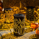 Solar Oil Rubbed Bronze Cut Out Lantern, Pumpkins