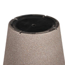 16" Solar Lit Plastic Planter, Grey
