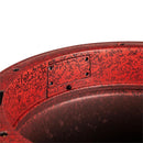 16" Solar Lit Plastic Planter, Red