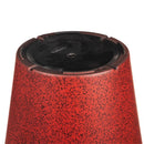 16" Solar Lit Plastic Planter, Red