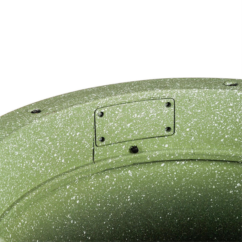 16" Solar Lit Plastic Planter, Green