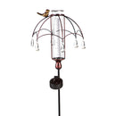 36" Solar Rain Gauge with Umbrella Embellished Design