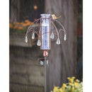36" Solar Rain Gauge with Umbrella Embellished Design