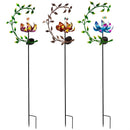 42" Floral Solar Garden Stake, 3 Asst, 4 of Each, 12 Piece CDU