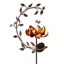 42" Floral Solar Garden Stake, 3 Asst, 4 of Each, 12 Piece CDU