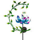 42" Floral Solar Garden Stake, 3 Asst, 4 of Each, 12 Piece CDU