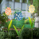 36" Solar Floral Memorial Garden Stake, 3 Asst, 4 of each, 12 Piece CDU