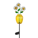 39.5" Flower Solar Garden Stake, 3 Asst, 4 of Each, 12 Piece CDU