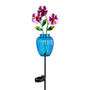39.5" Flower Solar Garden Stake, 3 Asst, 4 of Each, 12 Piece CDU