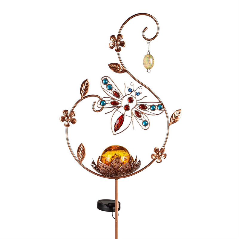 Winged Things Solar Garden Stake, Gold