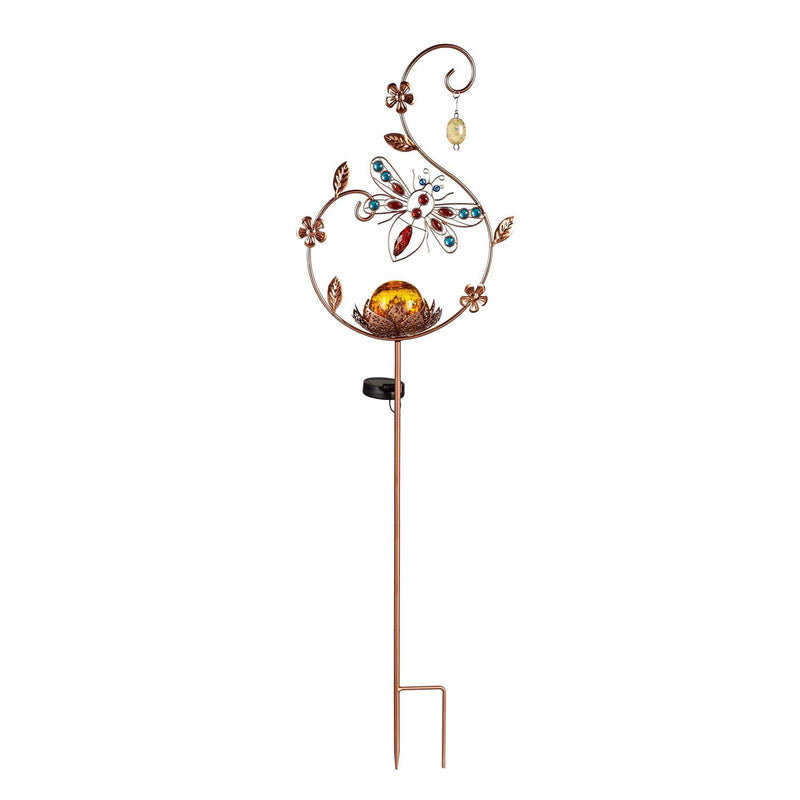 Winged Things Solar Garden Stake, Gold