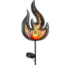 35.5"Flame Solar Garden Stake, Fireball